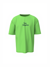 LOS Angeles Graphic Unisex Lime Green Oversized T-Shirt